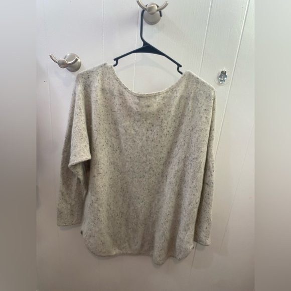 Cashmere Charter Club speckled gray cashmere sweater - Picture 9 of 9